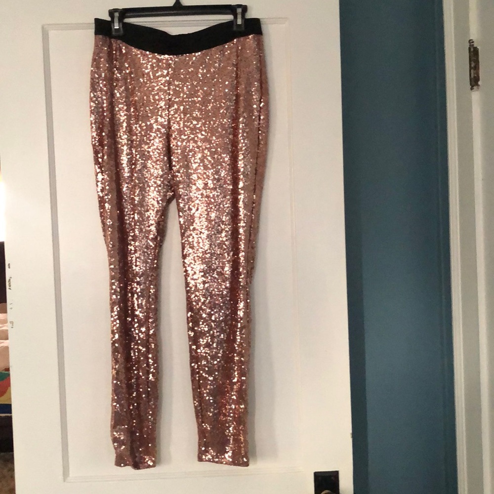 Gold Sequence Pants